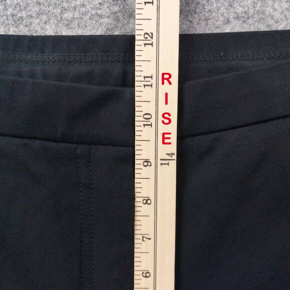 Isaac Mizrahi Live 24/7 Pant Size 10 Black Stretch Straight Leg - Picture 8 of 13